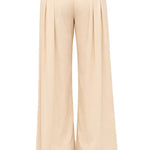 Pantaloni in 80% VISCOSA 20% LINO Beige