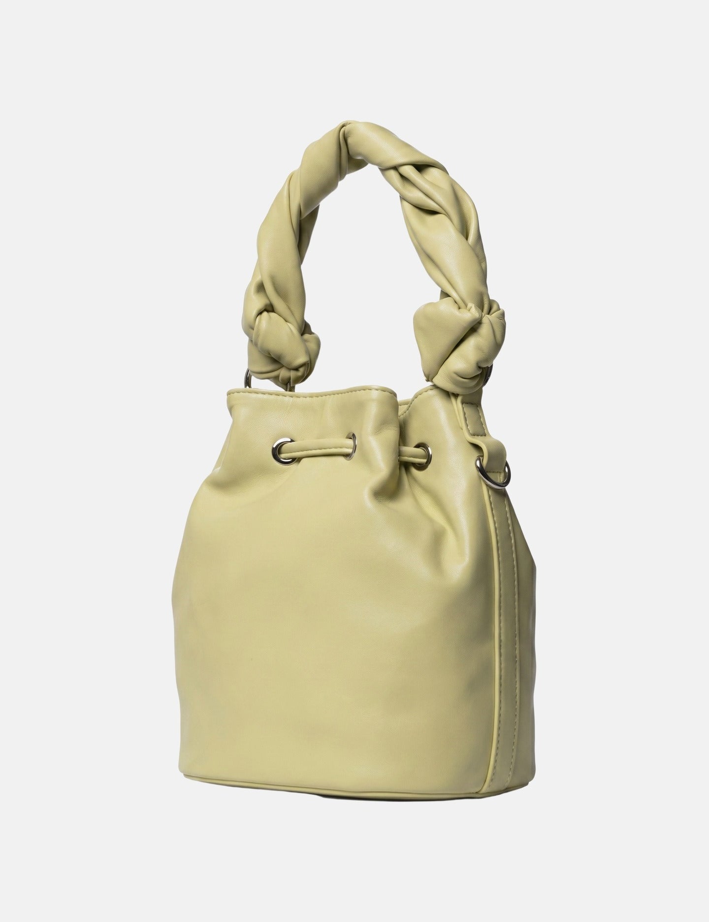 Borsa a Spalla in Pelle Vegana Verde Chiaro