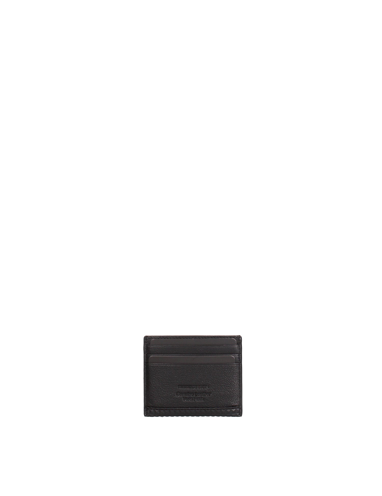 Porta Carte in Vera Pelle Nero