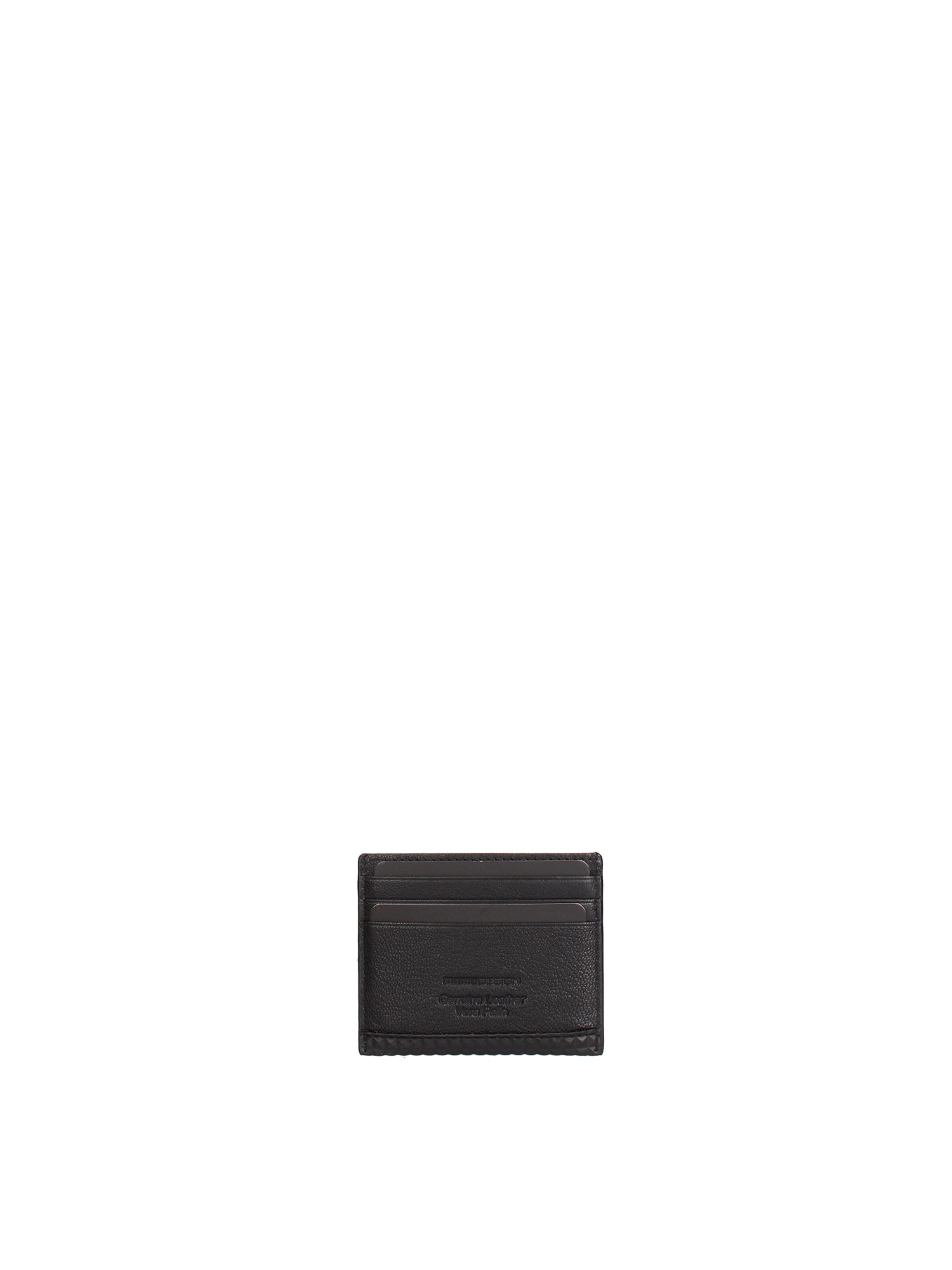 Porta Carte in Vera Pelle Nero