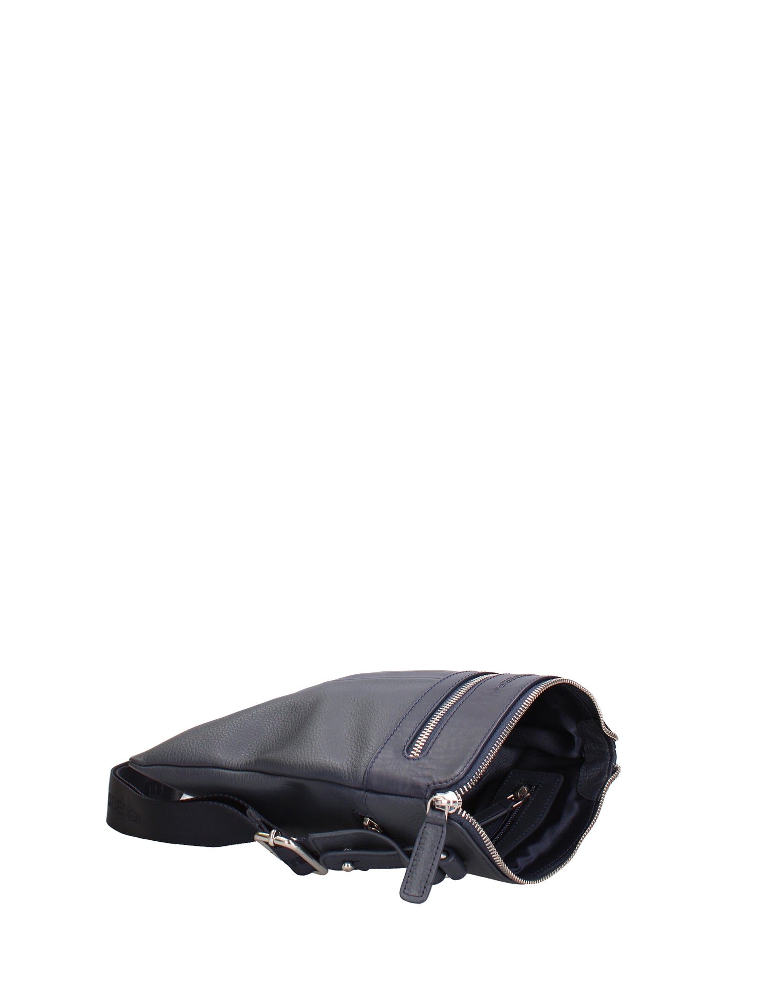 Borsa a Tracolla in Vera Pelle Blu