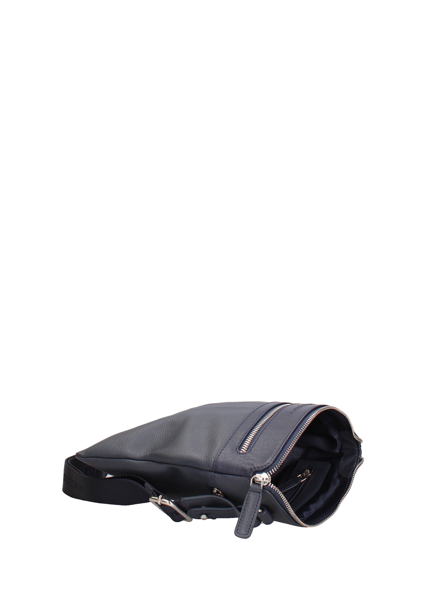 Borsa a Tracolla in Vera Pelle Blu