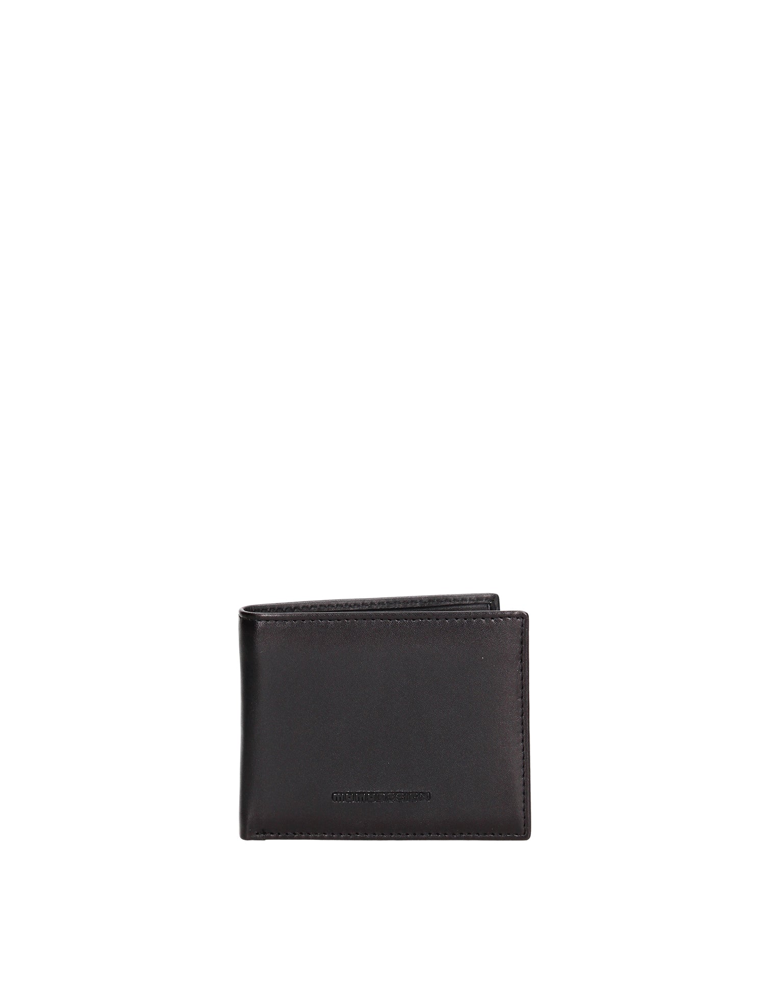 Portafoglio in Vera Pelle Nero