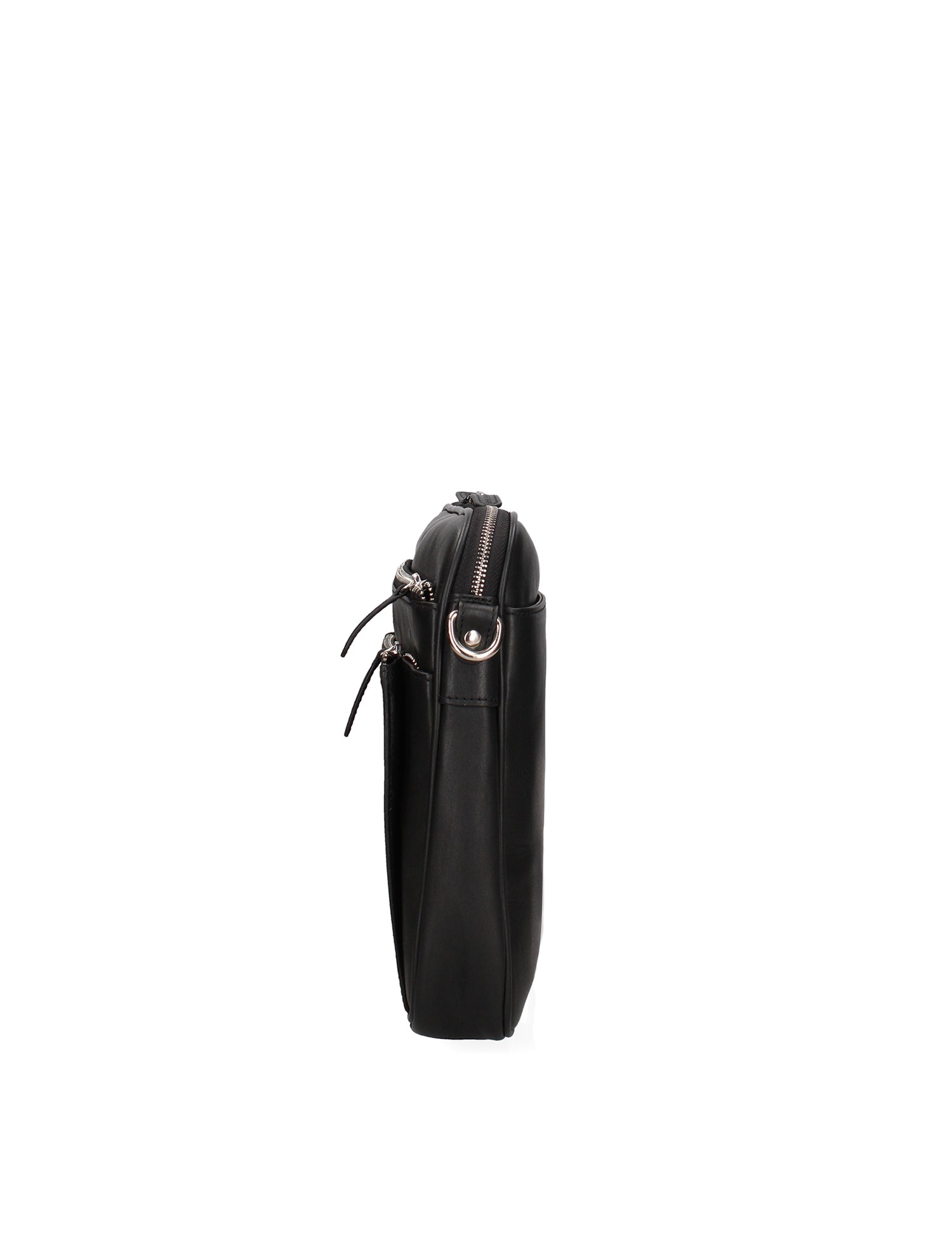 Borsa a Tracolla in Vera Pelle Nero