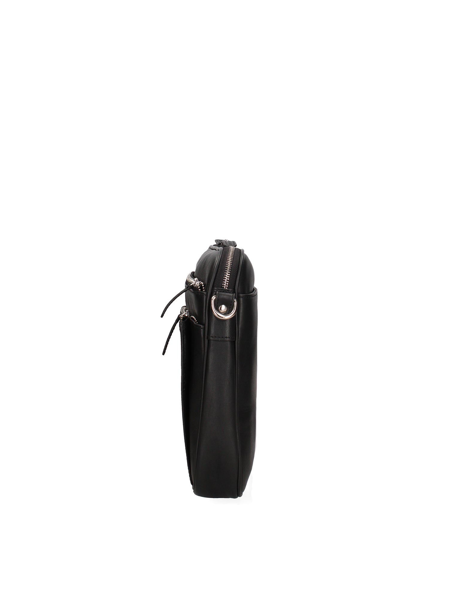 Borsa a Tracolla in Vera Pelle Nero