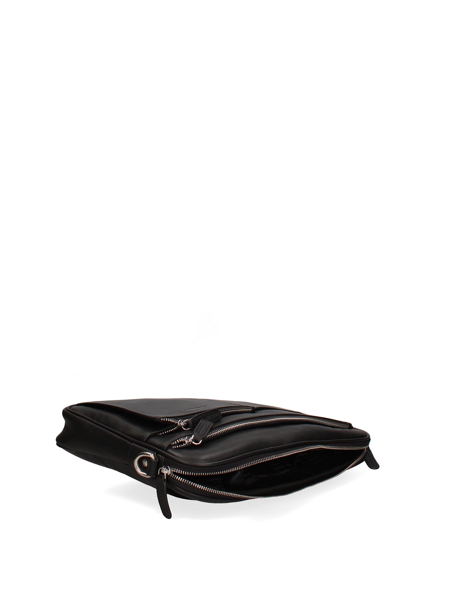 Borsa a Tracolla in Vera Pelle Nero