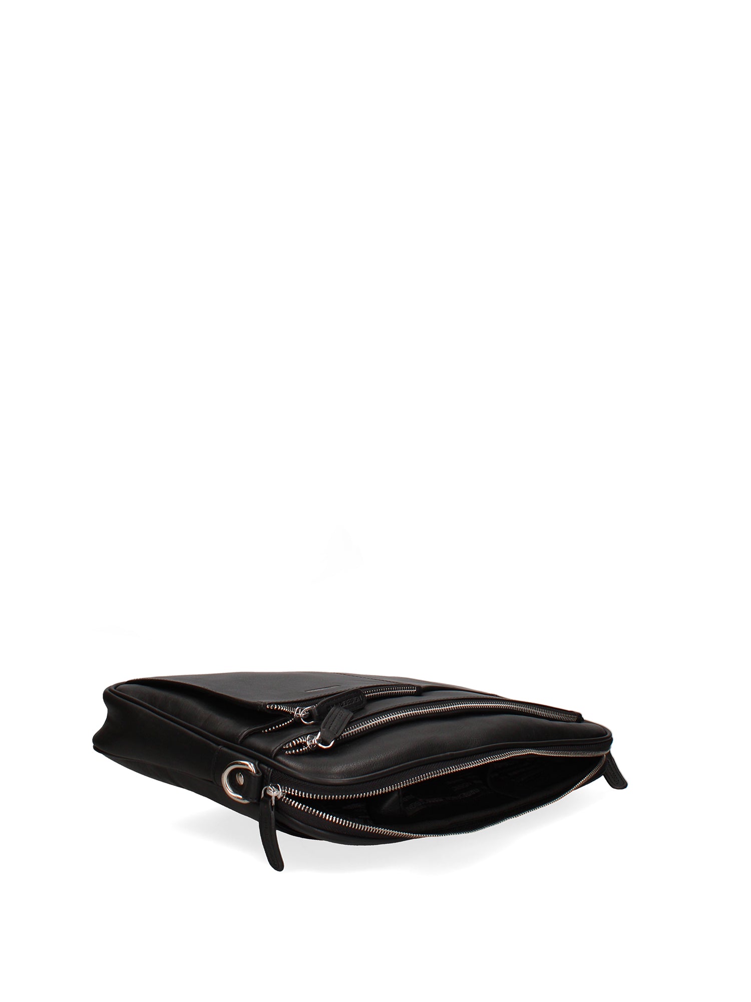 Borsa a Tracolla in Vera Pelle Nero