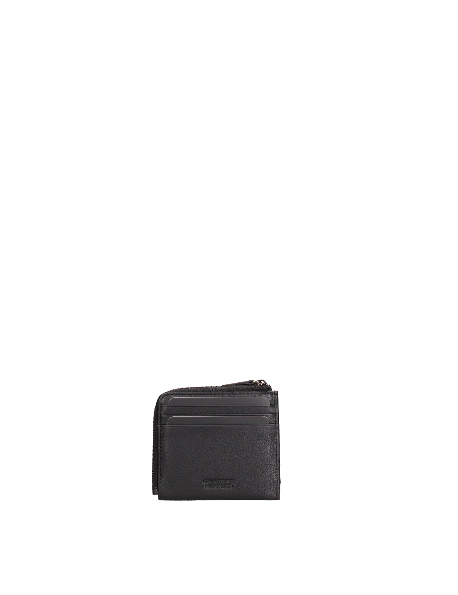 Porta Carte in Vera Pelle Nero