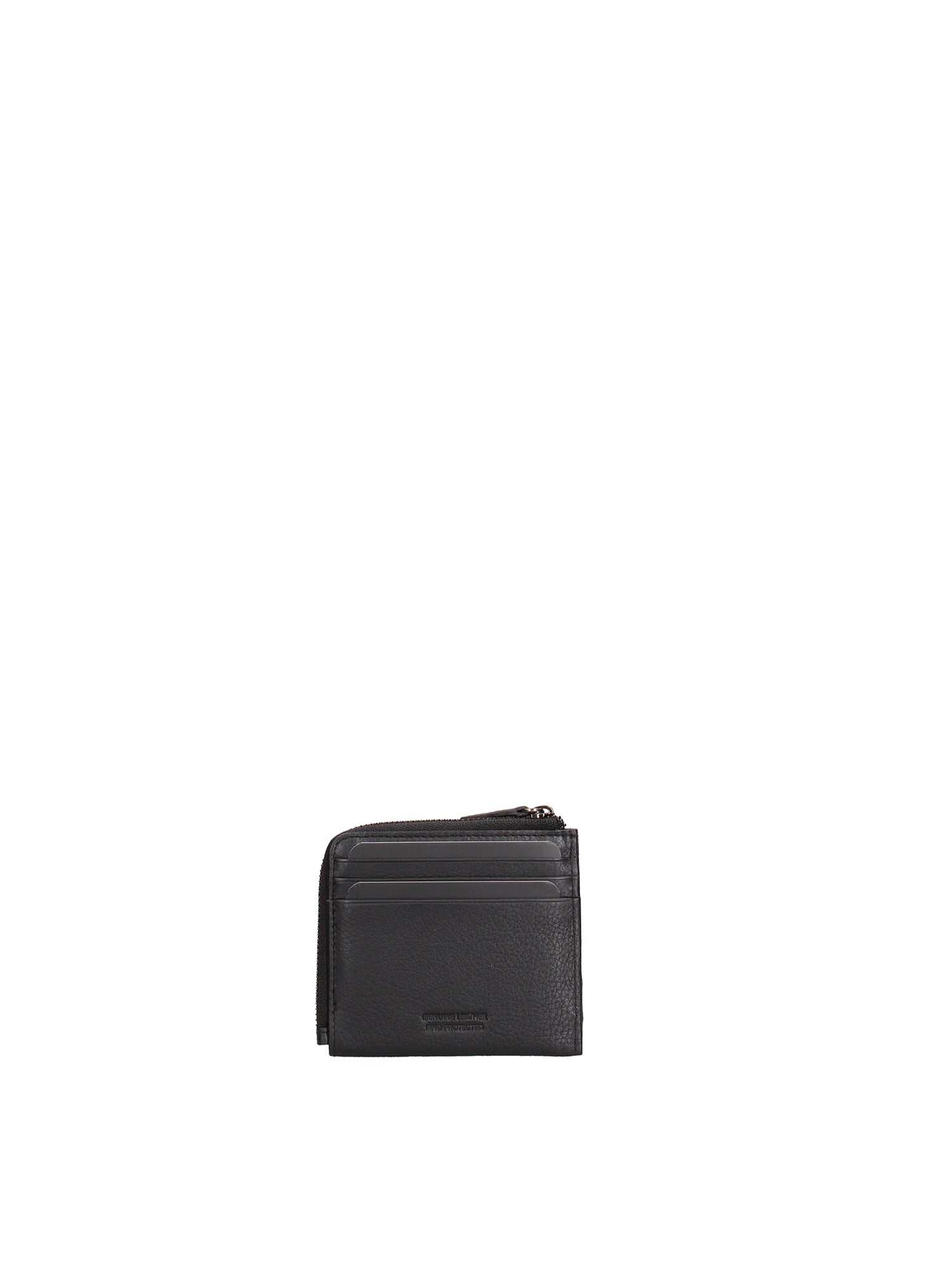 Porta Carte in Vera Pelle Nero