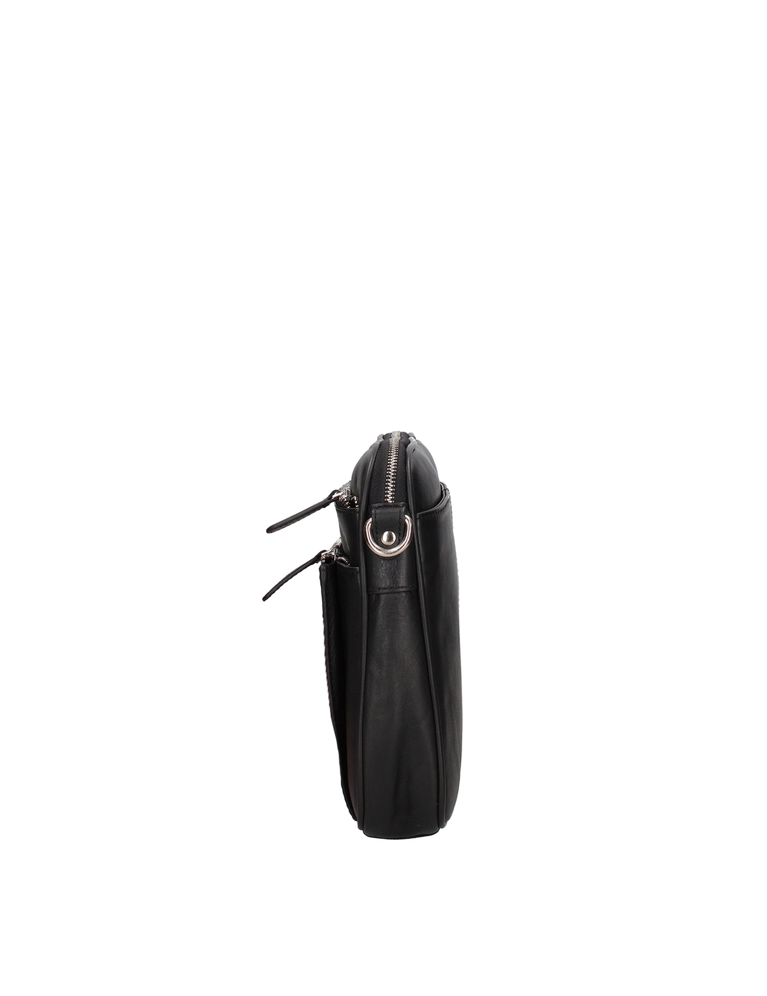 Borsa a Tracolla in Vera Pelle Nero