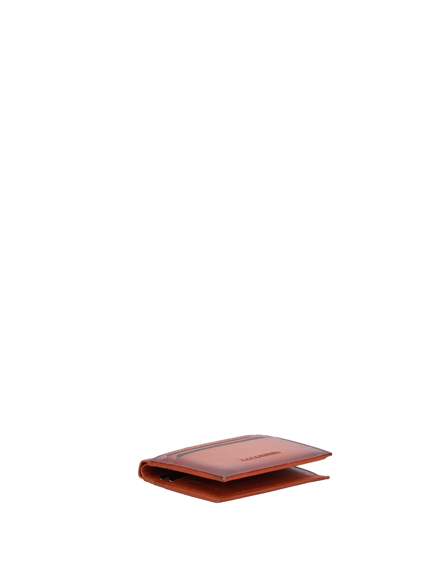 Portafoglio in Vera Pelle Cognac