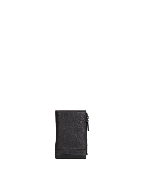 Portafoglio in Vera Pelle Nero