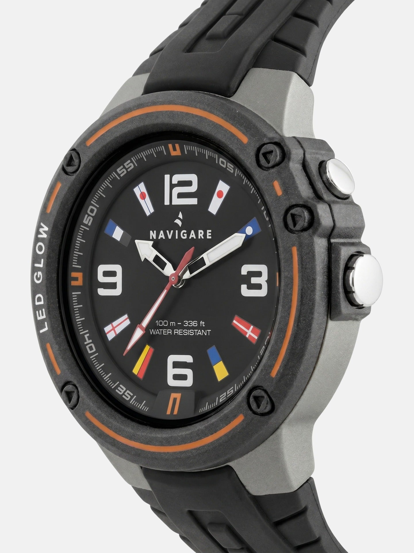 Orologio in Rubber Nero