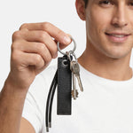 Set Portafoglio e Portachiavi in Poliestere Nero