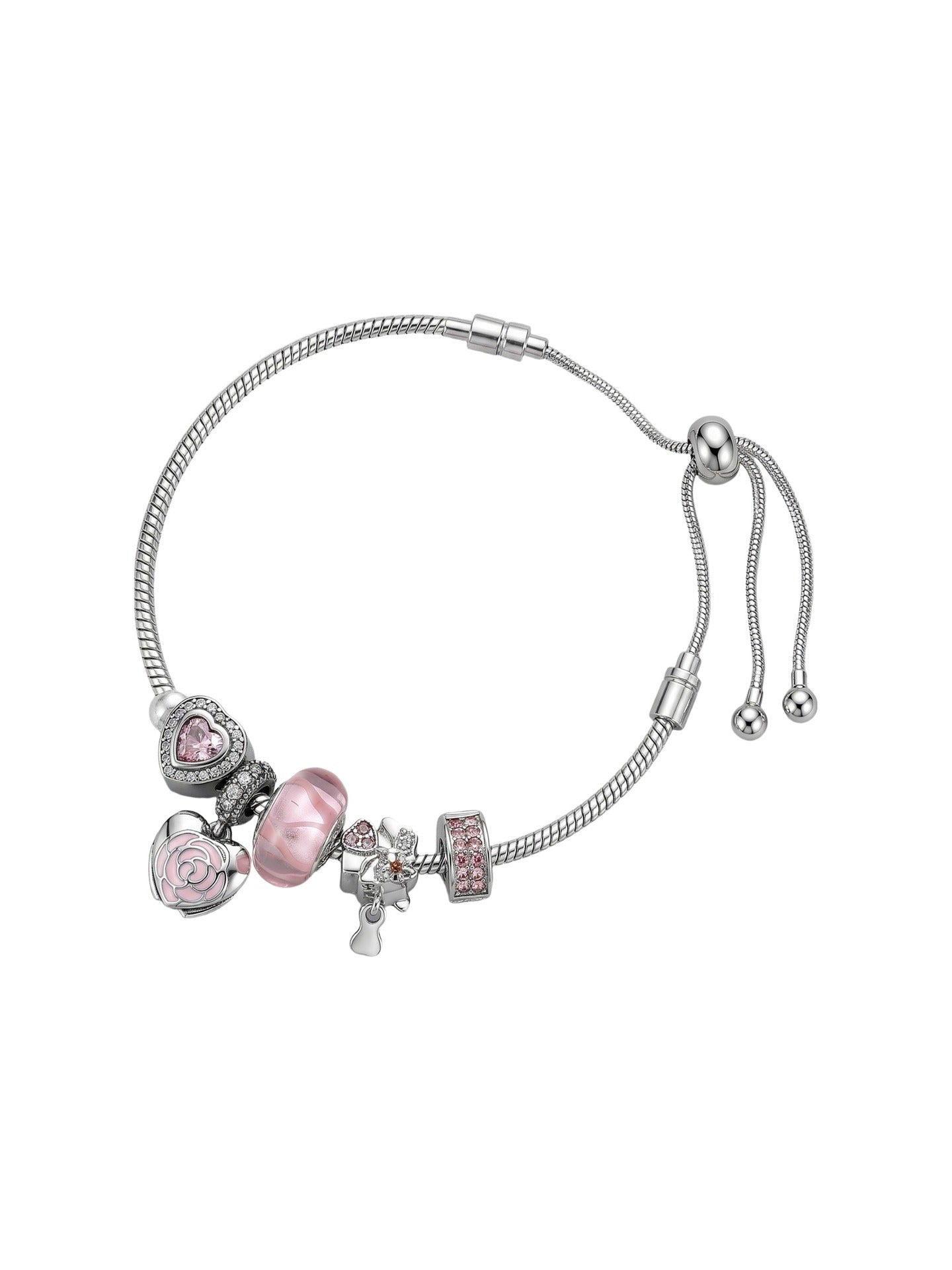 Bracciale in Poliestere Rosa