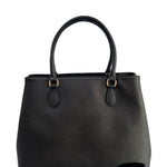 Borsa a Mano in 100% Pu Vegan Leather Nero