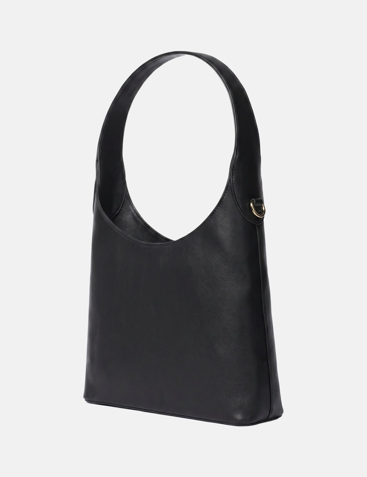 Borsa a Spalla in Pelle Vegana Nero