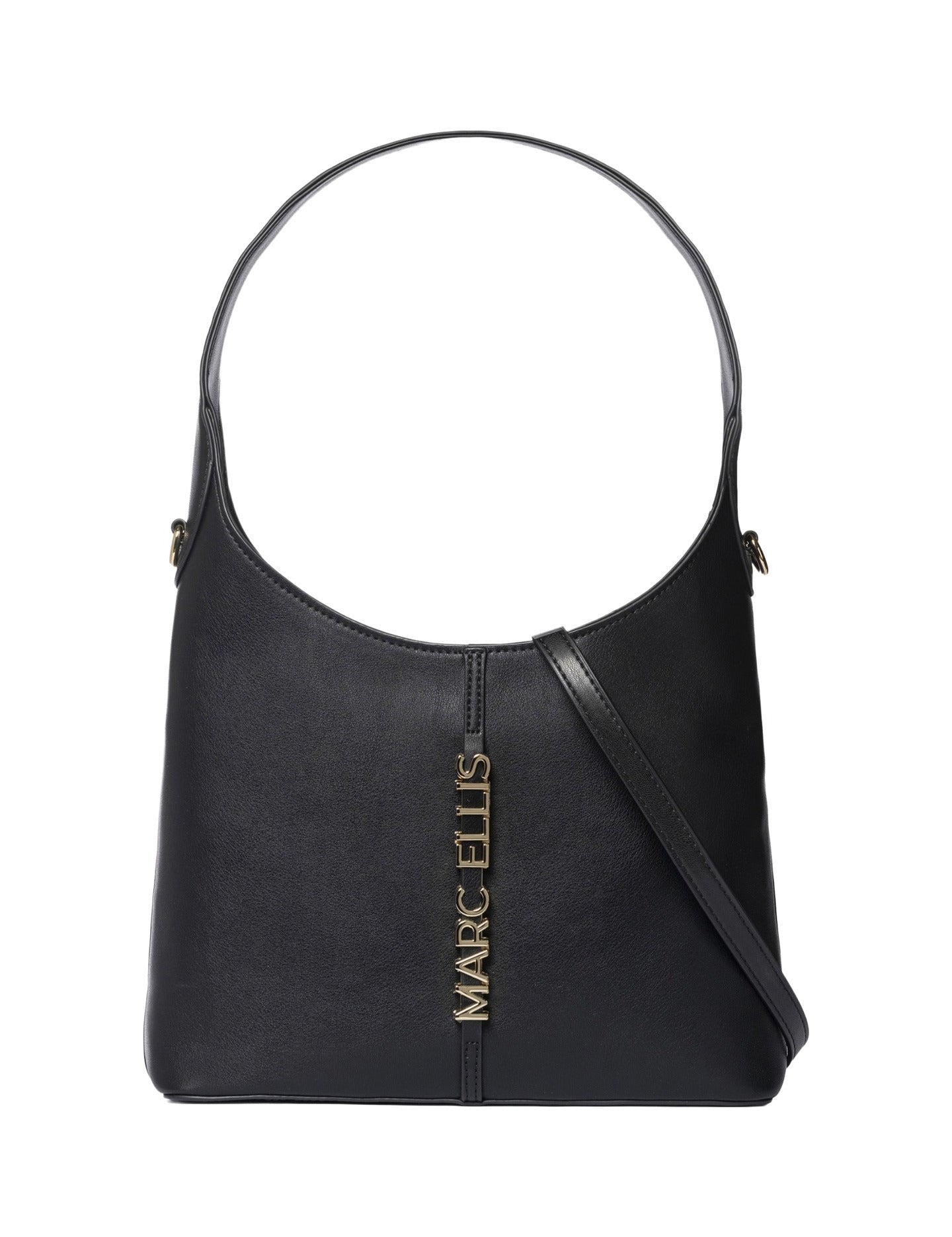 Borsa a Spalla in Pelle Vegana Nero