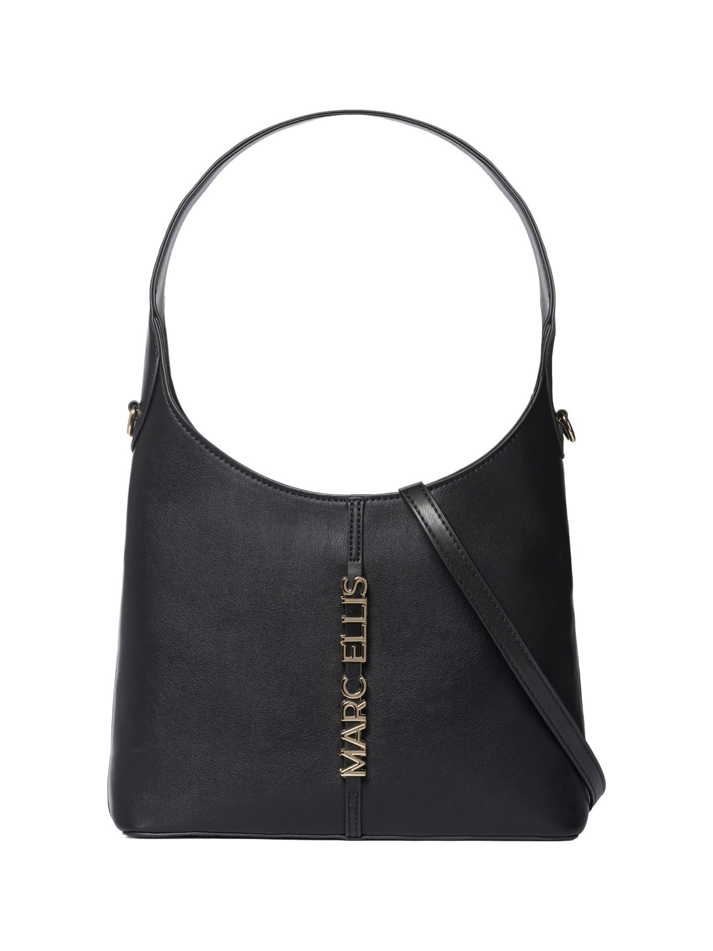 Borsa a Spalla in Pelle Vegana Nero