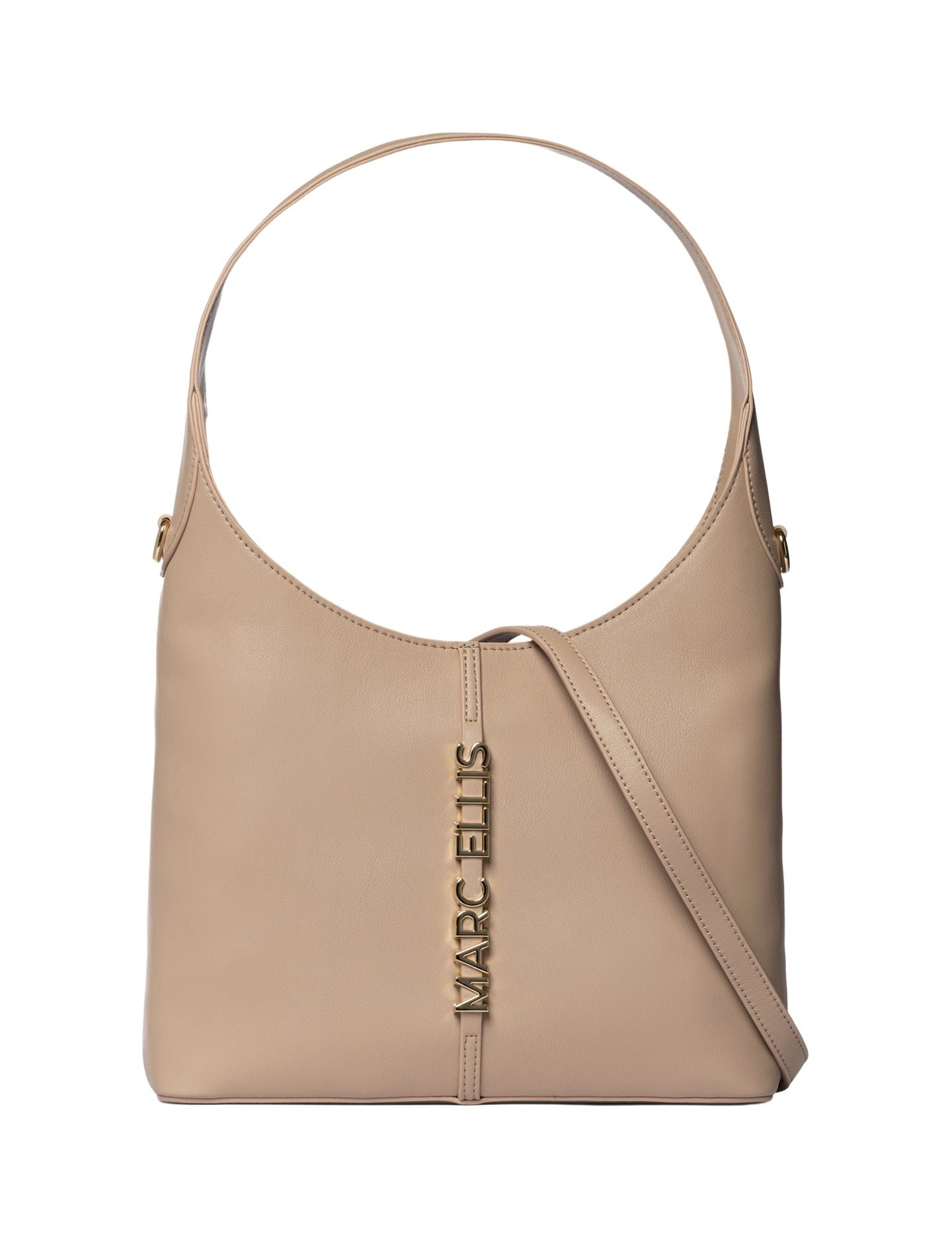 Borsa a Spalla in Pelle Vegana Cognac