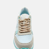 Sneakers Platform in Pelle Vegana Beige