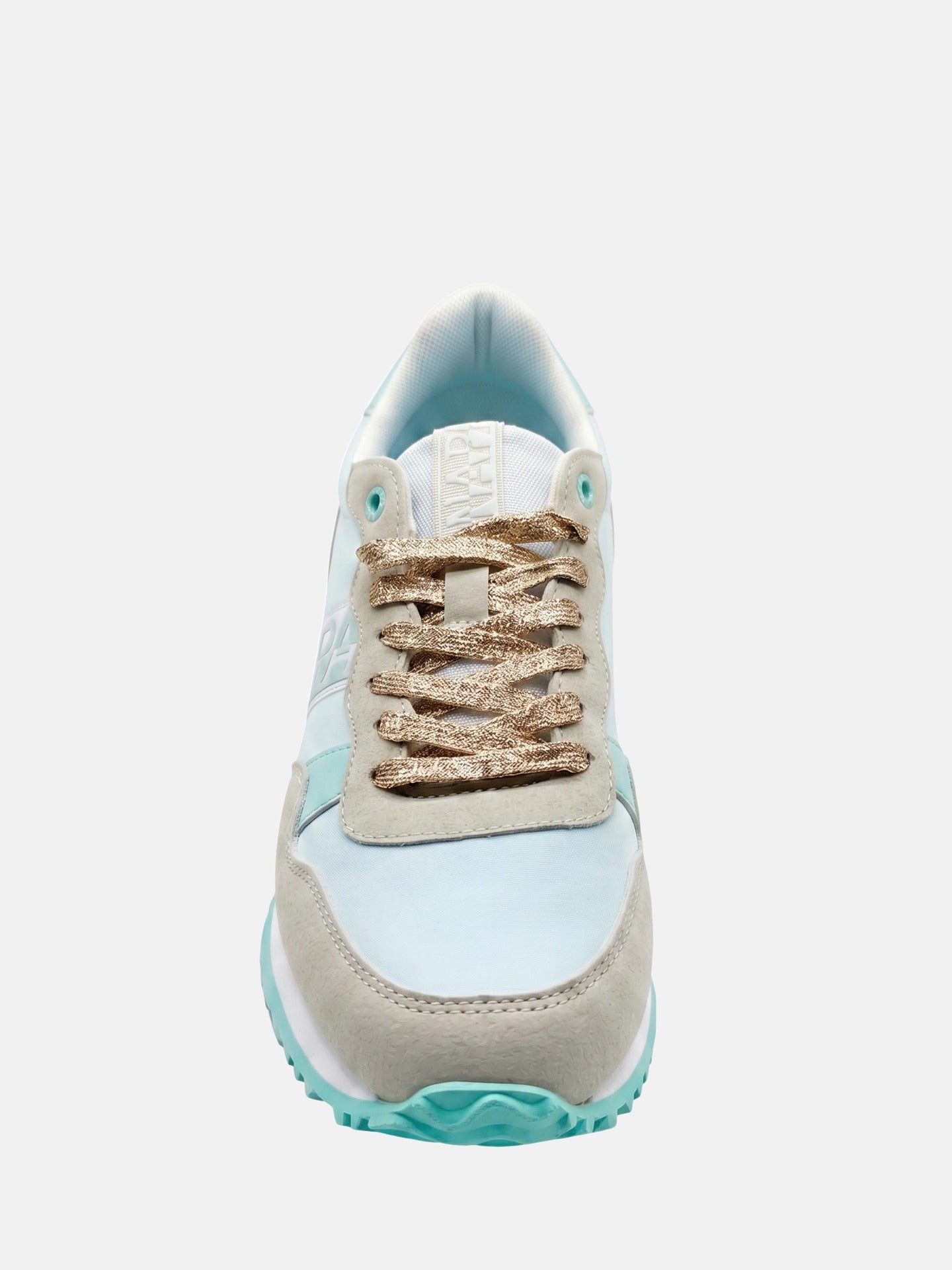 Sneakers Platform in Pelle Vegana Beige