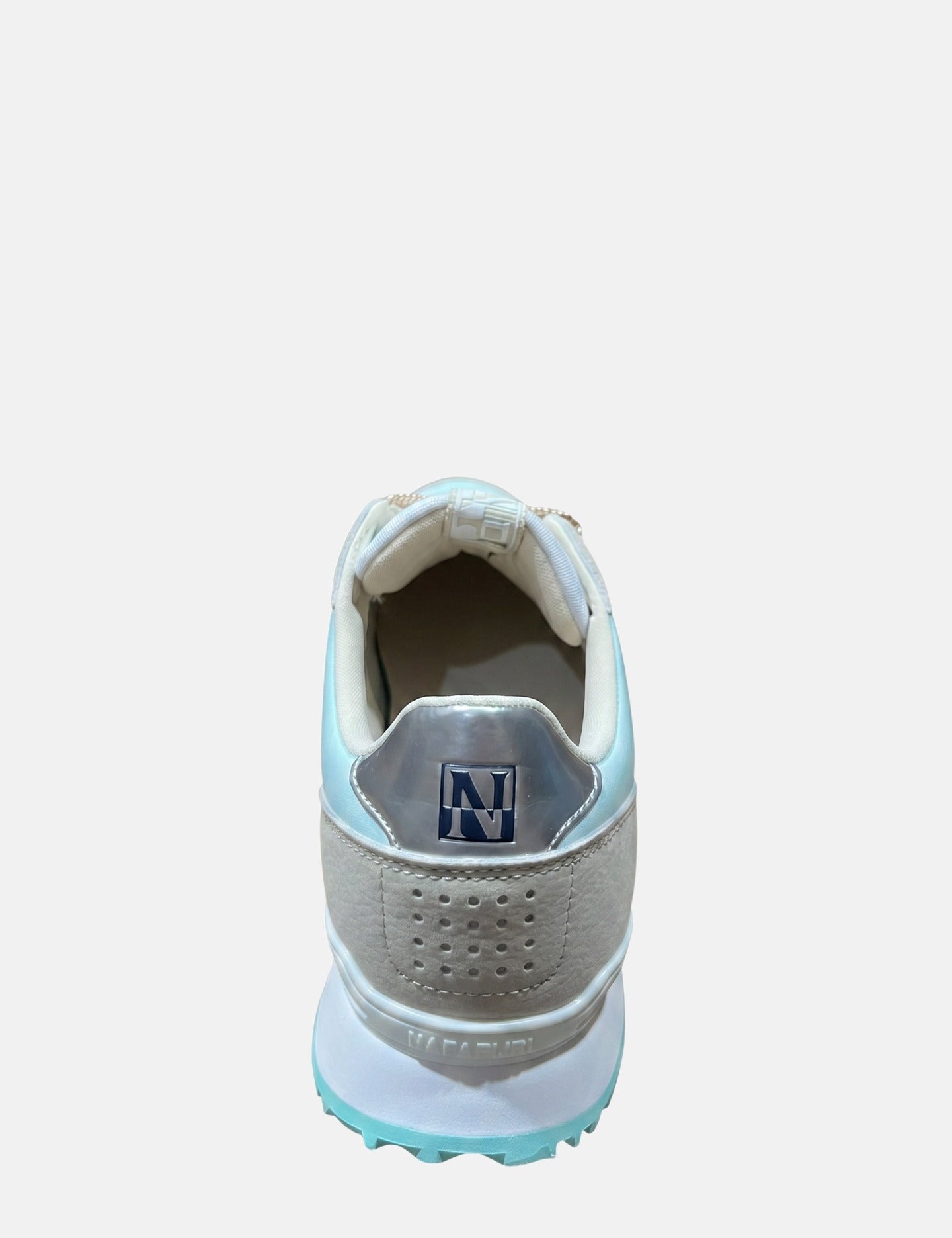 Sneakers Platform in Pelle Vegana Beige
