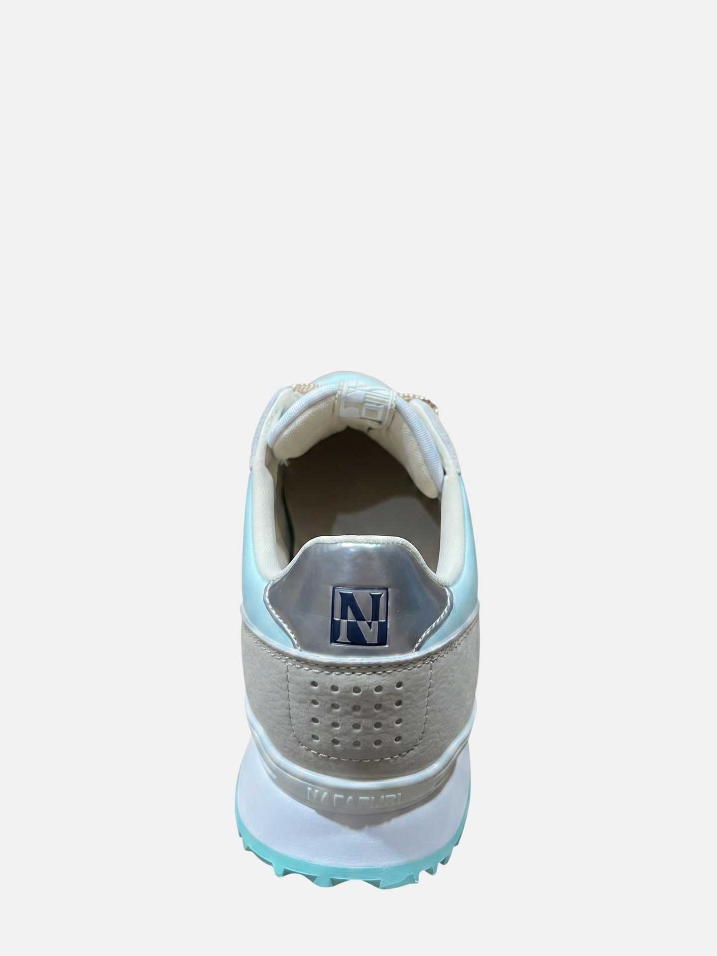 Sneakers Platform in Pelle Vegana Beige