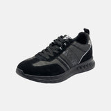 Sneakers Platform in Pelle Vegana Nero