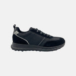 Sneakers Platform in Pelle Vegana Nero