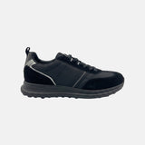 Sneakers Platform in Pelle Vegana Nero