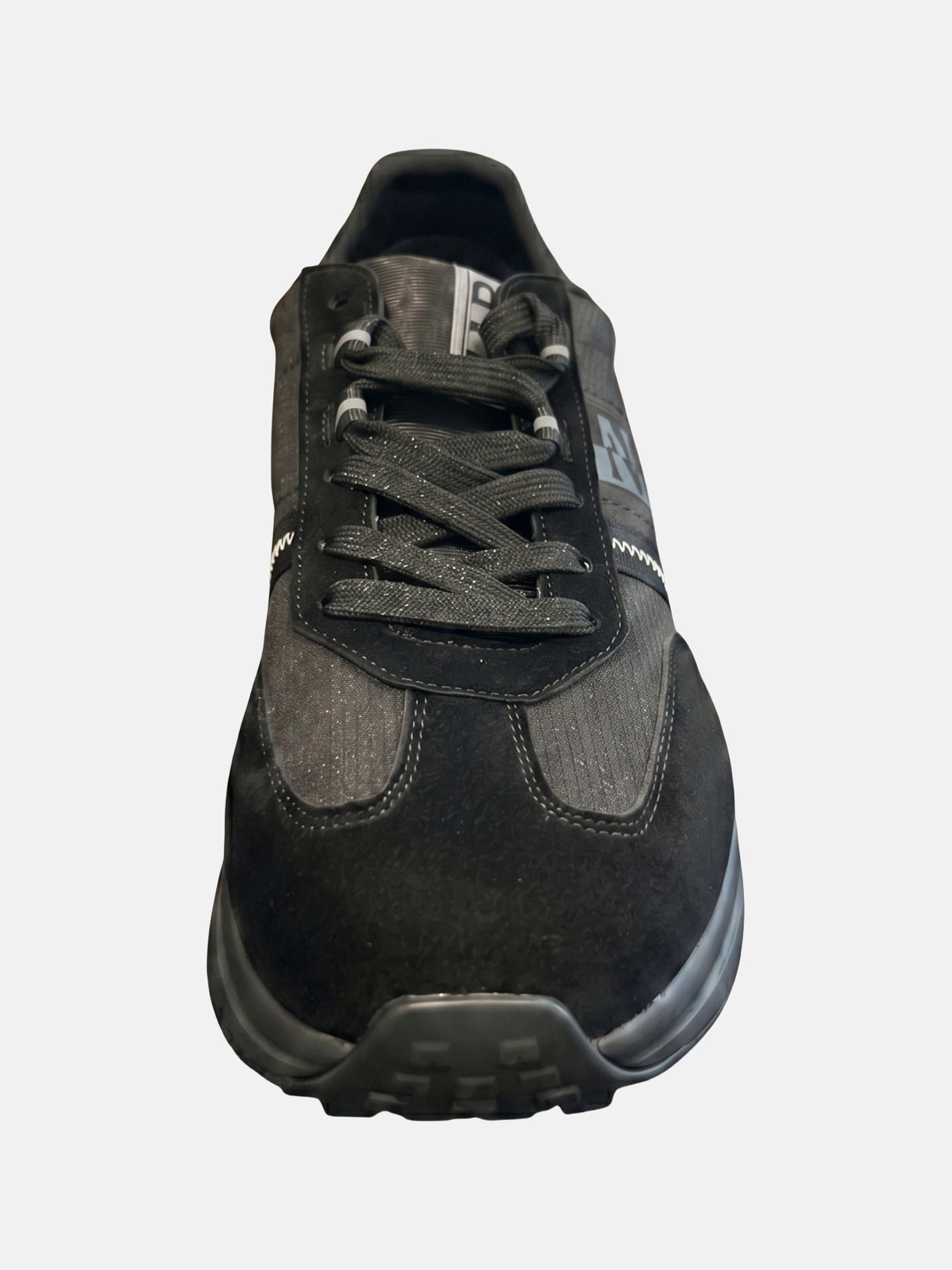 Sneakers Platform in Pelle Vegana Nero