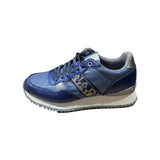 Sneakers Platform in Pelle Vegana Blu