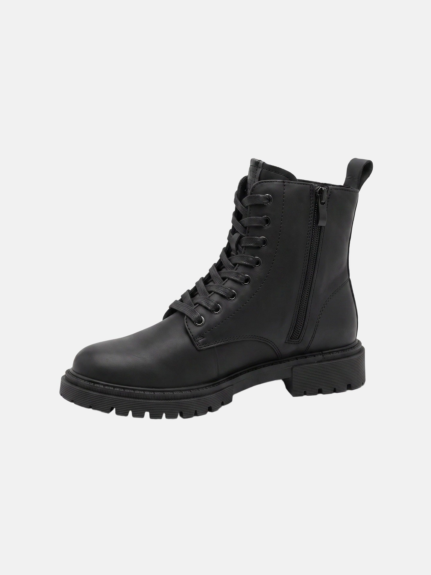 Sneakers Platform in Pelle Vegana Nero