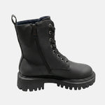 Sneakers Platform in Pelle Vegana Nero