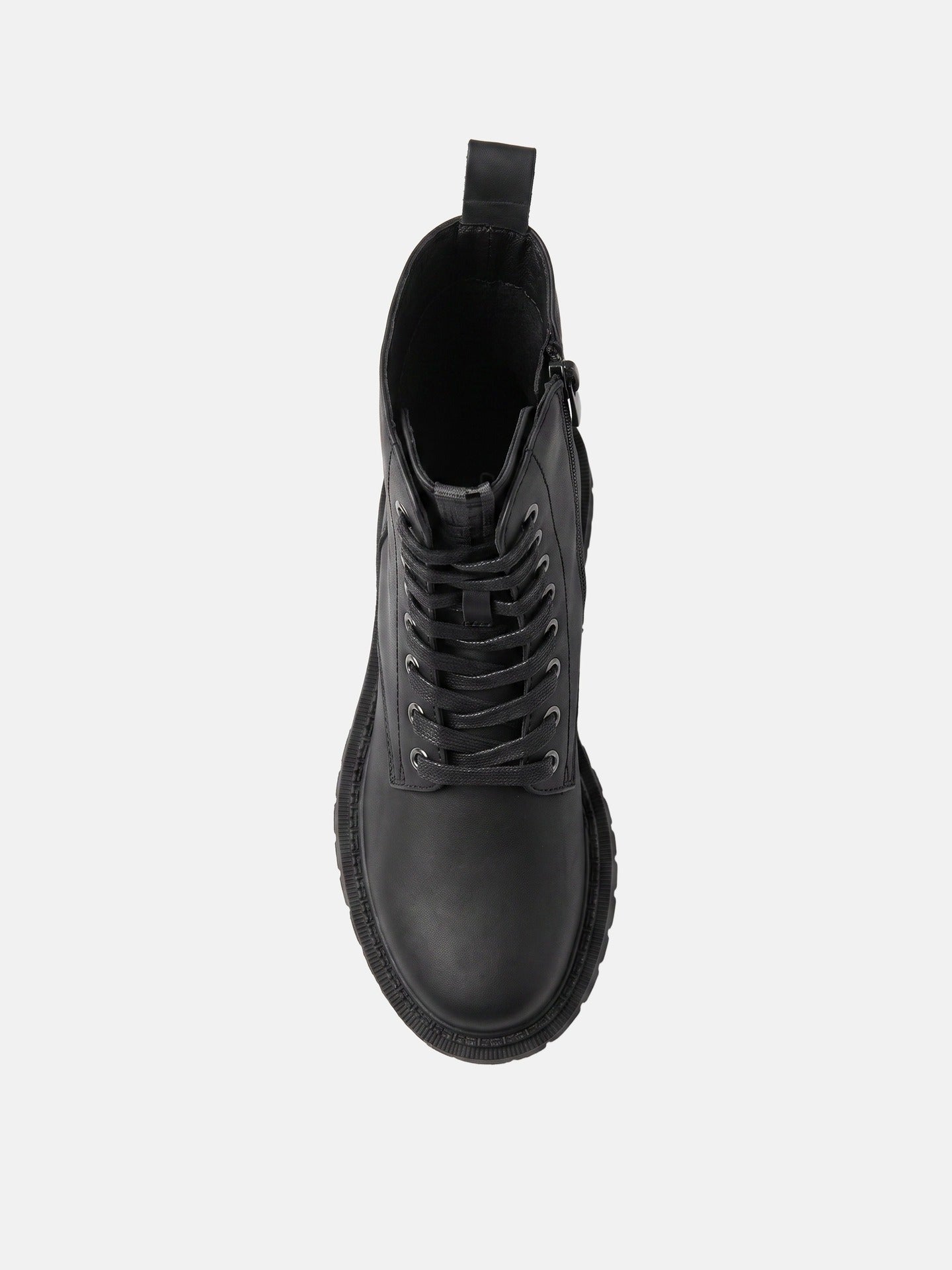 Sneakers Platform in Pelle Vegana Nero