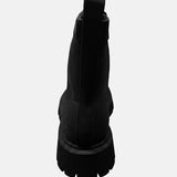 Sneakers Platform in Pelle Vegana Nero