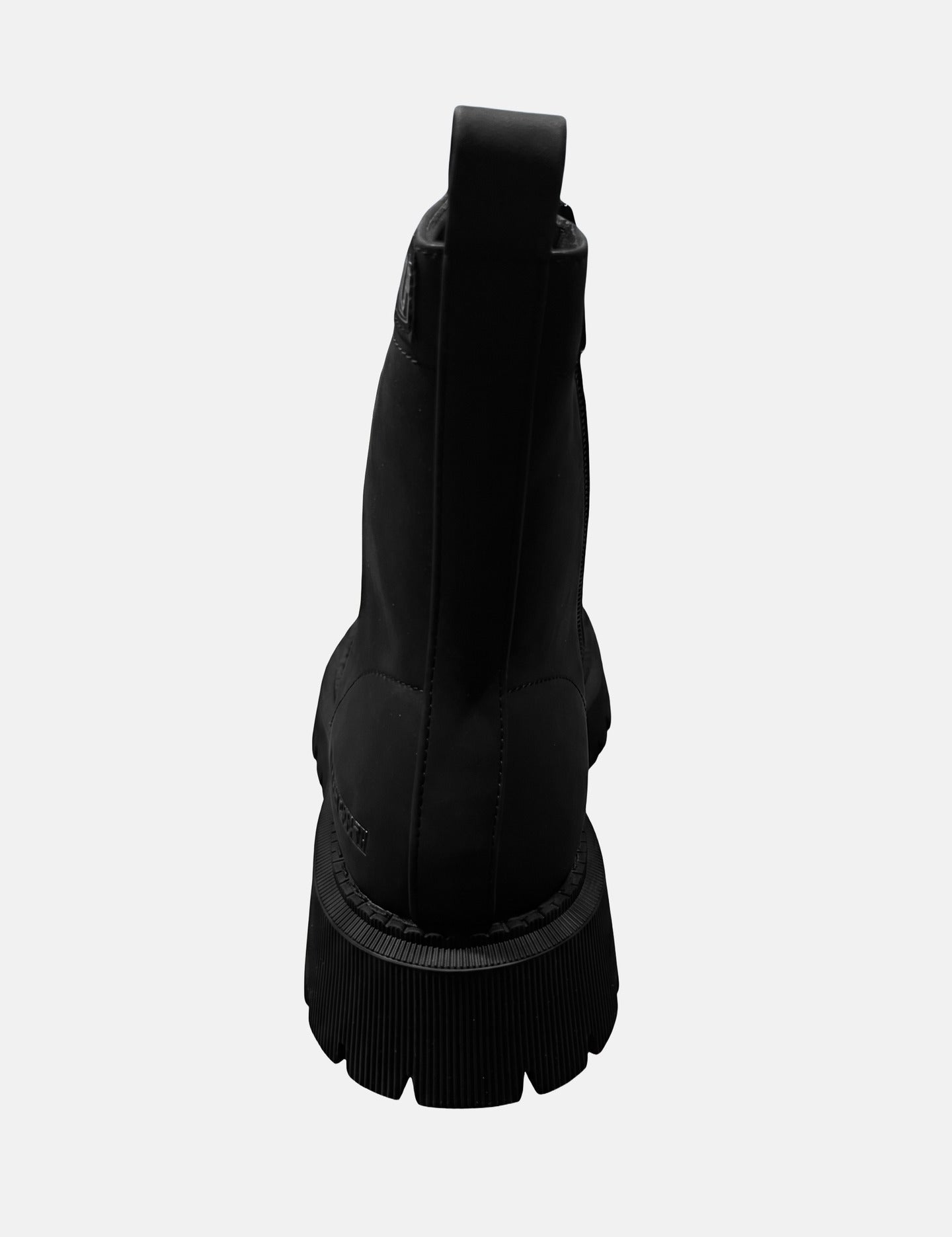 Sneakers Platform in Pelle Vegana Nero