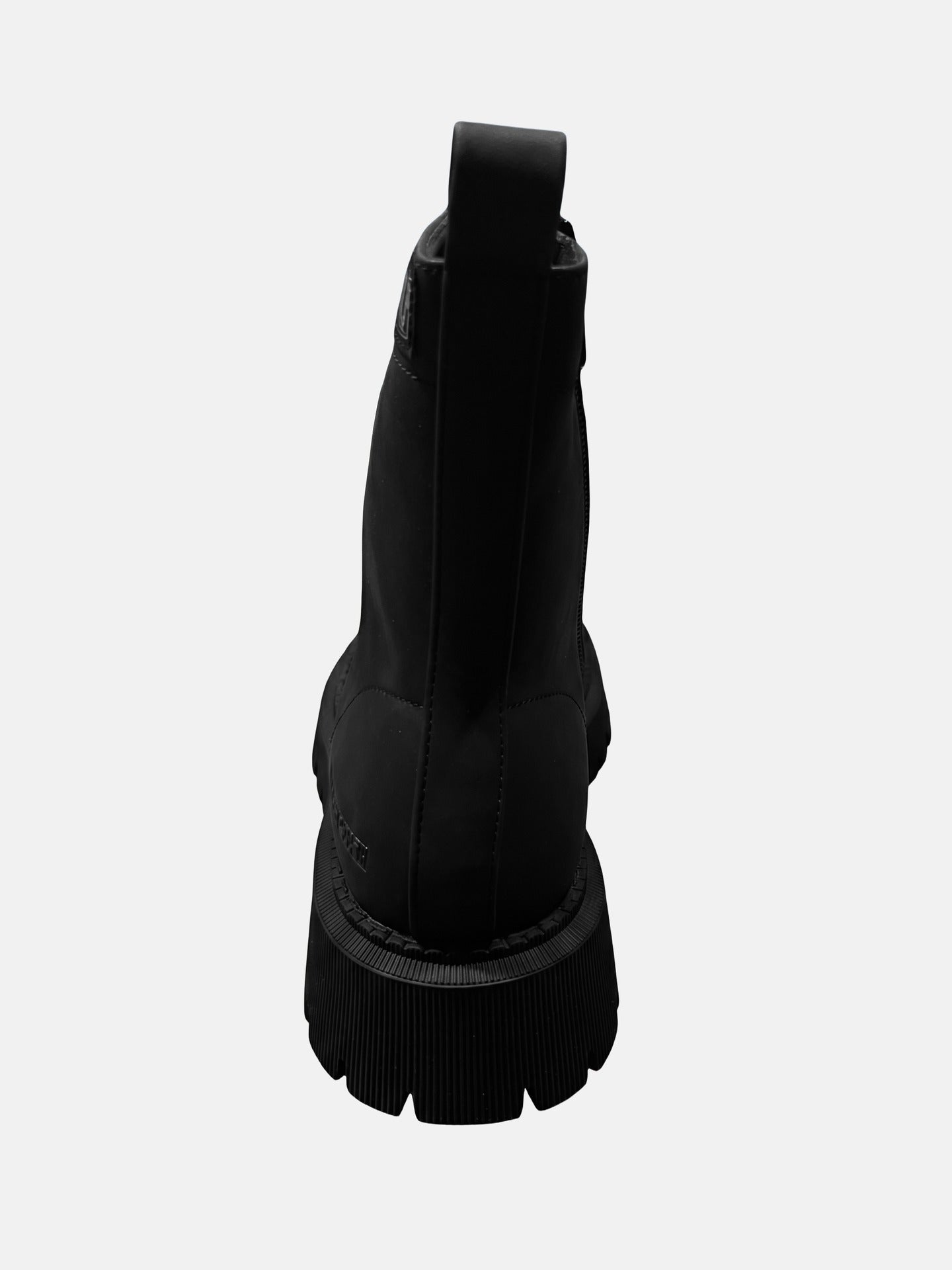 Sneakers Platform in Pelle Vegana Nero