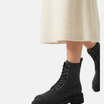 Sneakers Platform in Pelle Vegana Nero