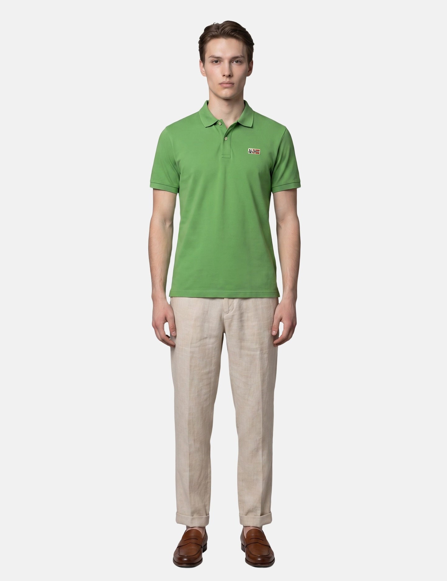 Polo in Cotone Verde