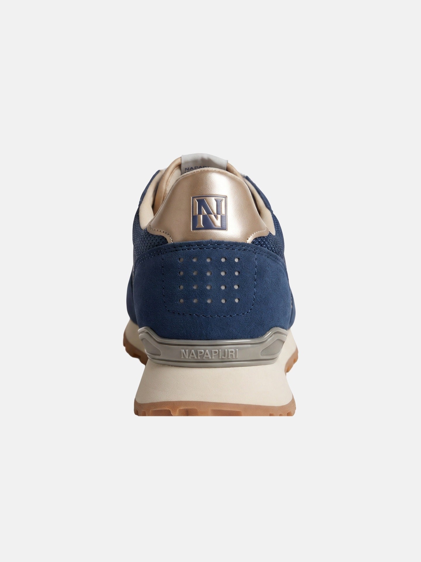 Sneakers Platform in Pelle Vegana Blu