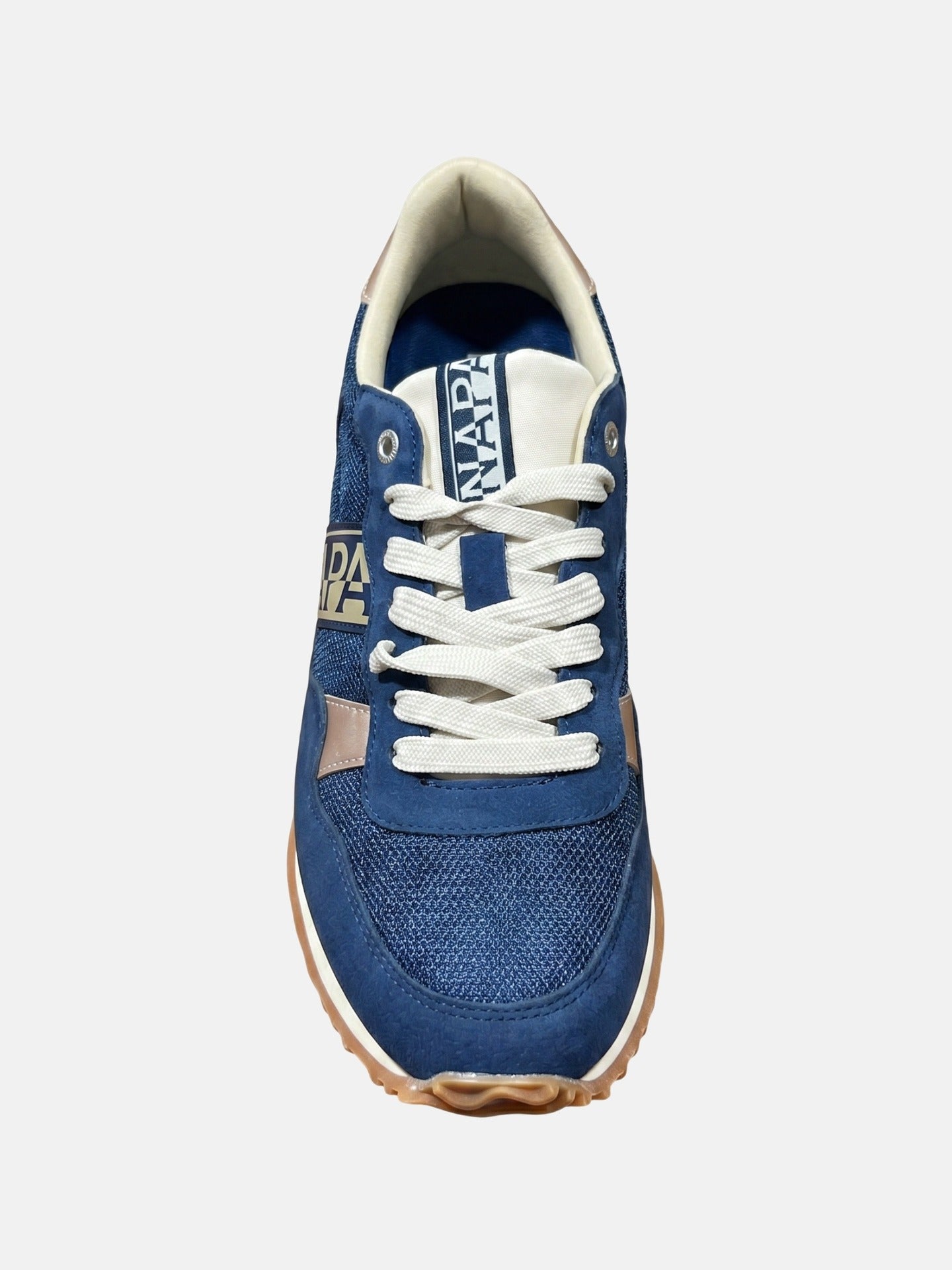 Sneakers Platform in Pelle Vegana Blu