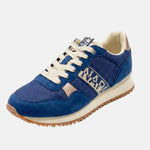 Sneakers Platform in Pelle Vegana Blu