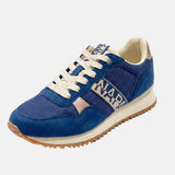 Sneakers Platform in Pelle Vegana Blu