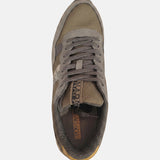 Sneakers Platform in Pelle Vegana Marrone