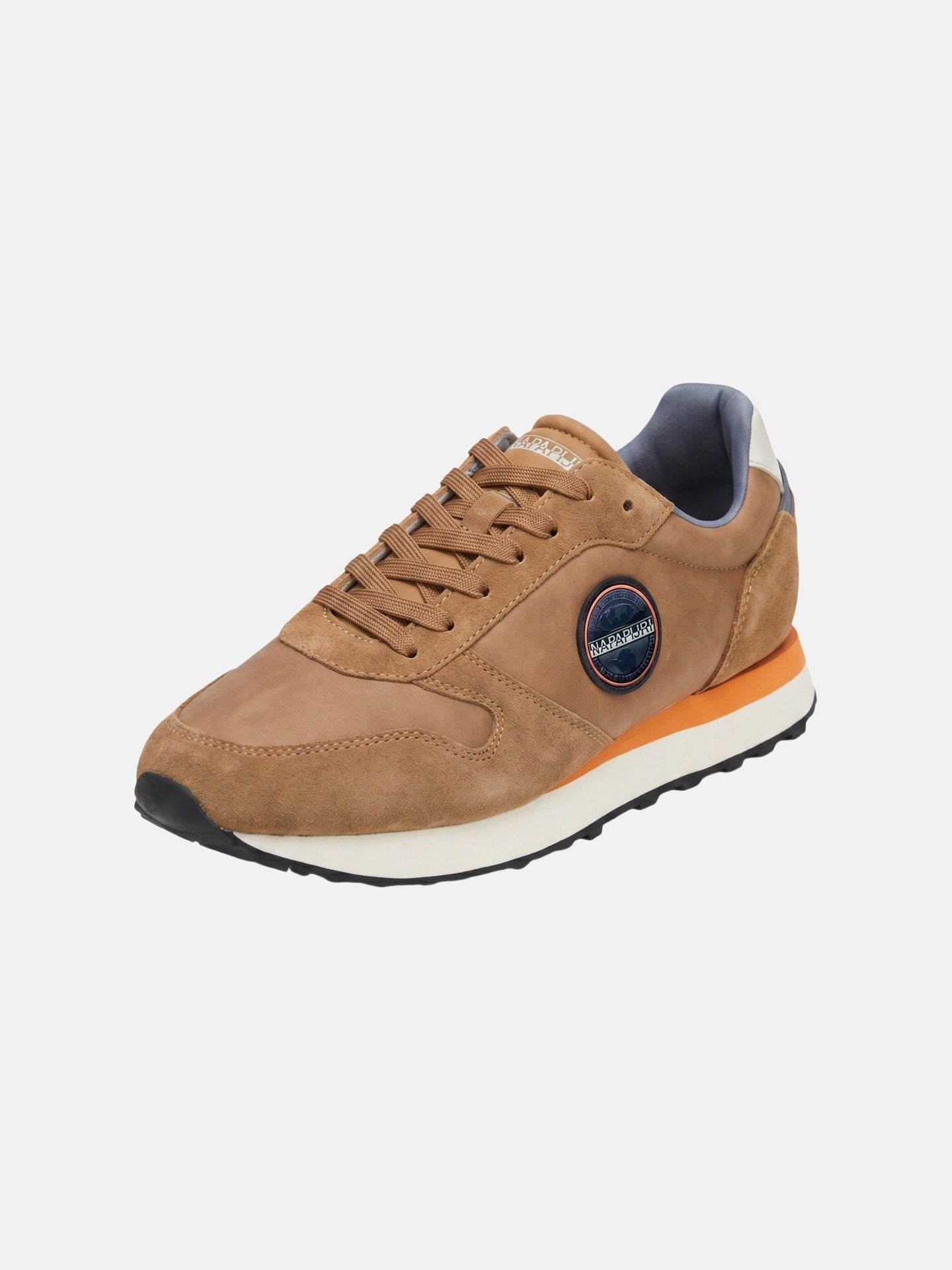Sneakers Platform in Pelle Marrone