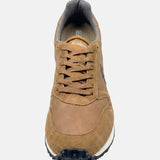 Sneakers Platform in Pelle Marrone