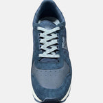 Sneakers Platform in Pelle Blu