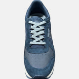 Sneakers Platform in Pelle Blu